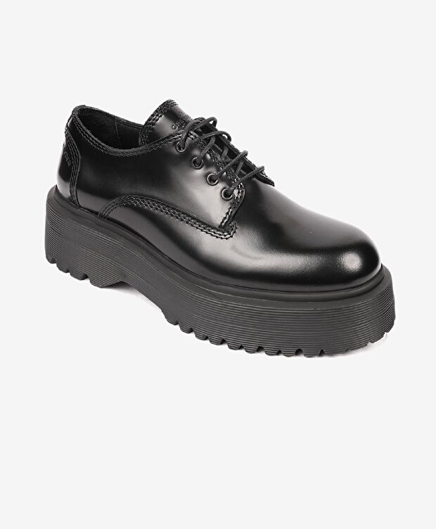 Kadın Siyah Hakiki Deri Memory Foam Taban Casual Ayakkabı - 2