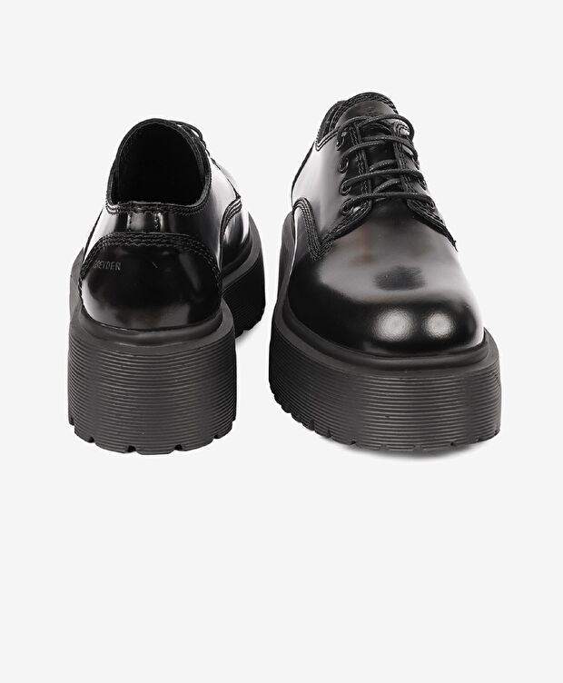 Kadın Siyah Hakiki Deri Memory Foam Taban Casual Ayakkabı - 7