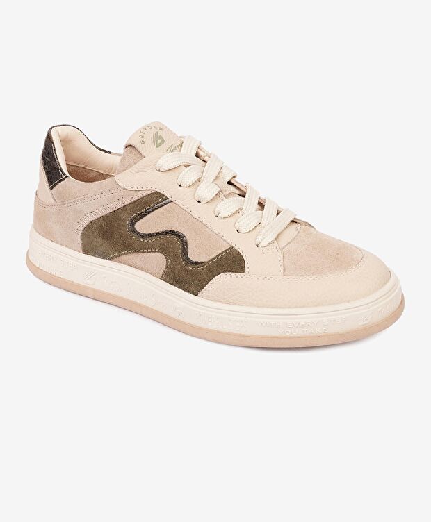 Kadın Vizon Hakiki Deri Sneaker Ayakkabı - 2