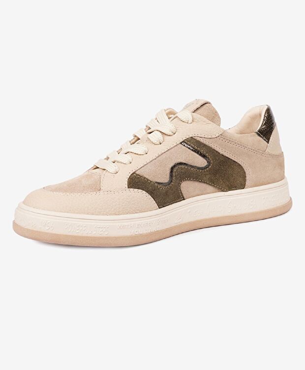 Kadın Vizon Hakiki Deri Sneaker Ayakkabı - 3