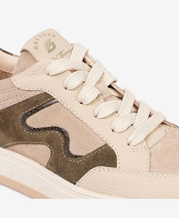 Kadın Vizon Hakiki Deri Sneaker Ayakkabı - 5