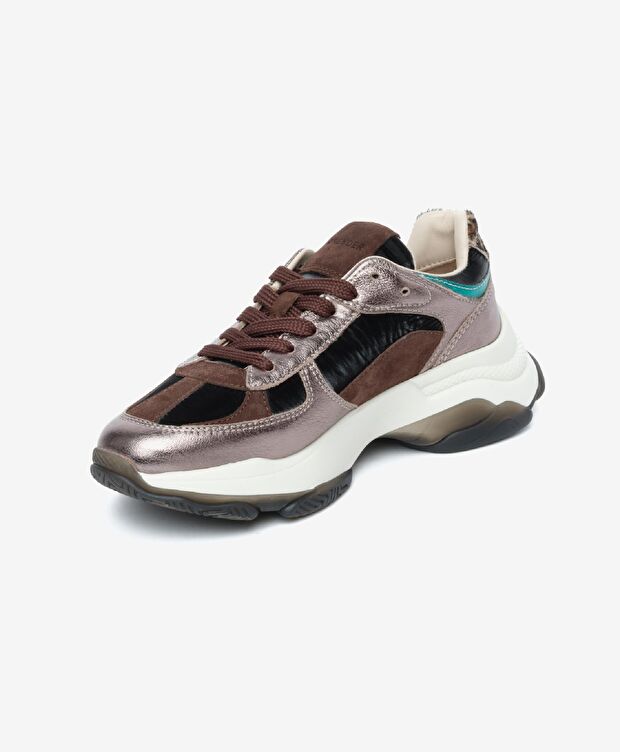 Kadın Bronz Hakiki Deri Spor Ayakkabı - 3