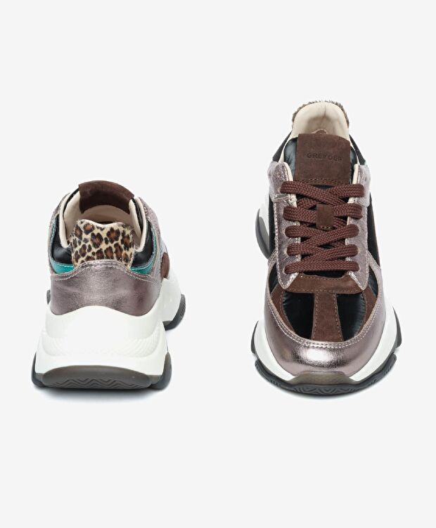 Kadın Bronz Hakiki Deri Spor Ayakkabı - 7