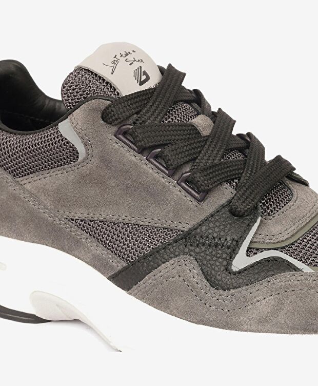 Kadın Füme Hakiki Deri Spor Ayakkabı - 5