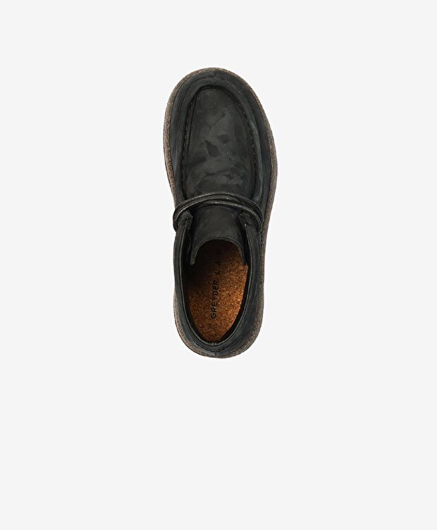 Greyder LAB Kadın Siyah Hakiki Deri Sneaker Bot - 4