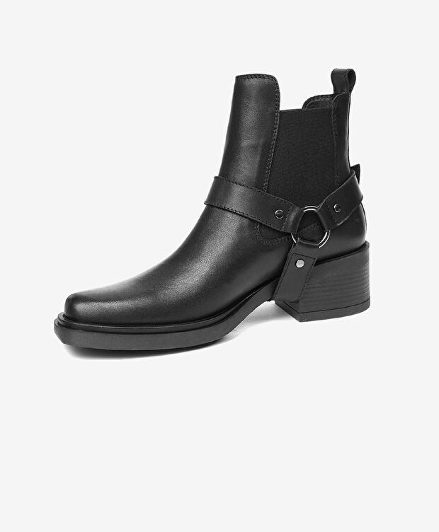 Kadın Siyah Hakiki Deri Chelsea Bot - 3