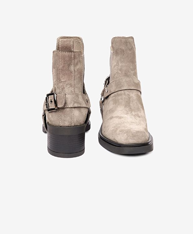 Kadın Vizon Süet Hakiki Deri Chelsea Bot - 3