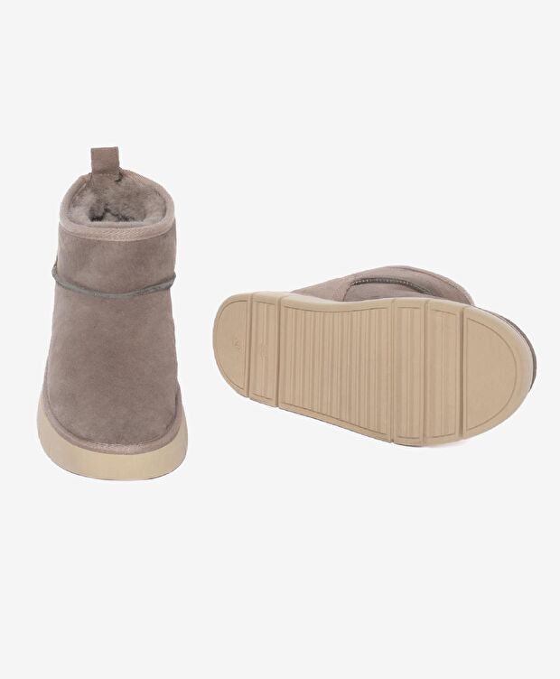 Kadın Vizon Süet Hakiki Deri Günlük Bot - 5