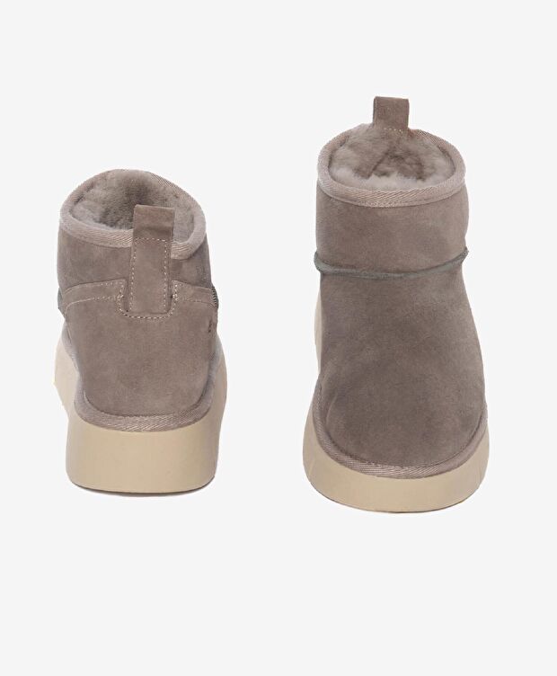 Kadın Vizon Süet Hakiki Deri Günlük Bot - 7