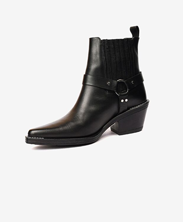 Kadın Siyah Hakiki Deri Chelsea Bot - 3