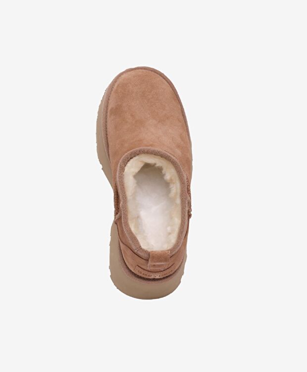 Kadın Taba Süet Hakiki Deri Topuklu Bot - 4