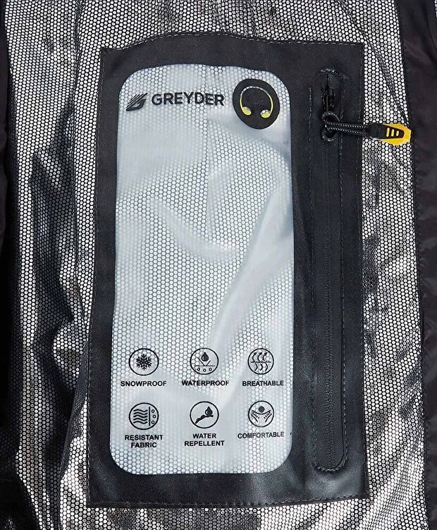 Kadın Siyah Suya Dayanıklı Kaz Tüyü Mont - 5