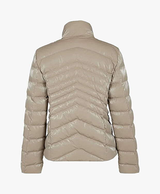 Kadın Bej Suya Dayanıklı Kaz Tüyü Mont - 2