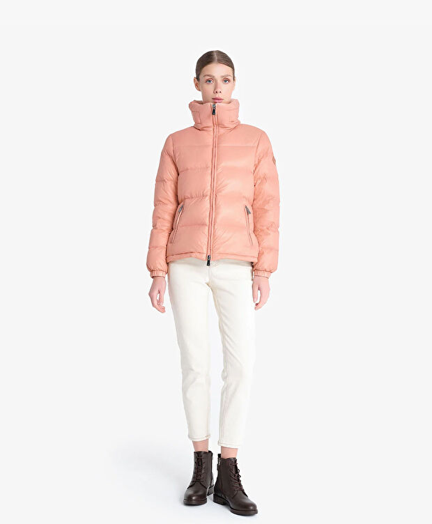 Kadın Parlak Pudra Suya Dayanıklı Kaz Tüyü Mont - 2