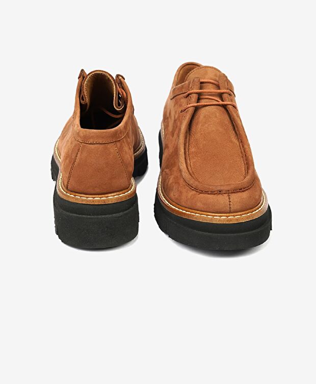 Kadın Tarçın Nubuk Hakiki Deri Oxford Ayakkabı - 7