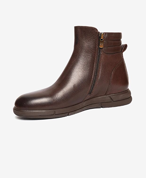 Kadın Kahverengi Hakiki Deri Günlük Bot - 3