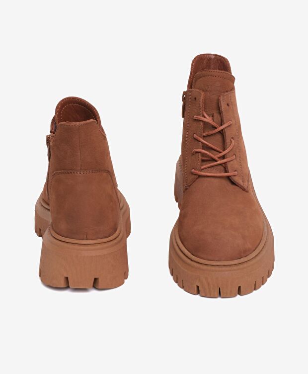 Kadın Tarçın Hakiki Deri Military Bot - 6