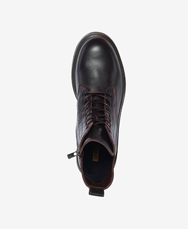 Kadın Kahverengi Hakiki Deri Topuklu Bot - 4