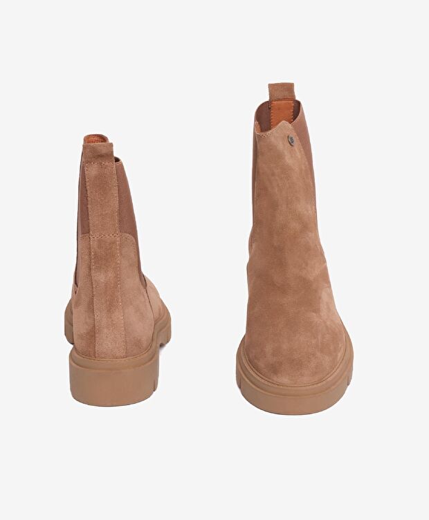 Kadın Kahverengi Hakiki Deri Chelsea Bot - 6