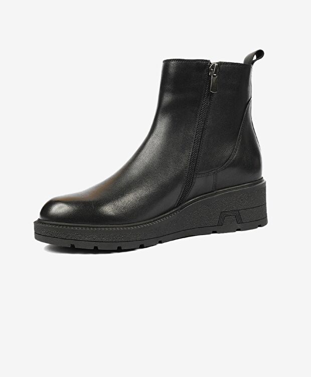 Kadın Siyah Hakiki Deri Chelsea Bot - 3