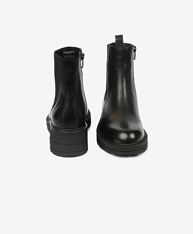 Kadın Siyah Hakiki Deri Chelsea Bot - 7