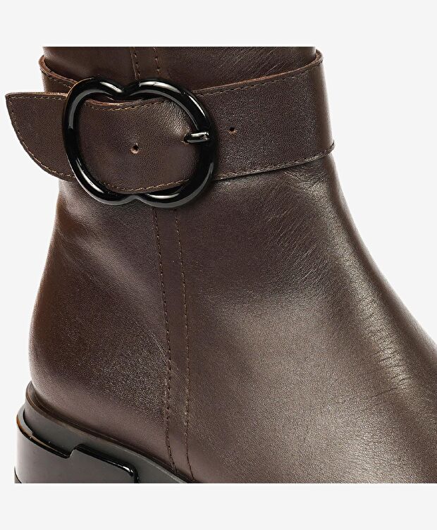 Kadın Kahverengi Hakiki Deri Chelsea Bot - 5