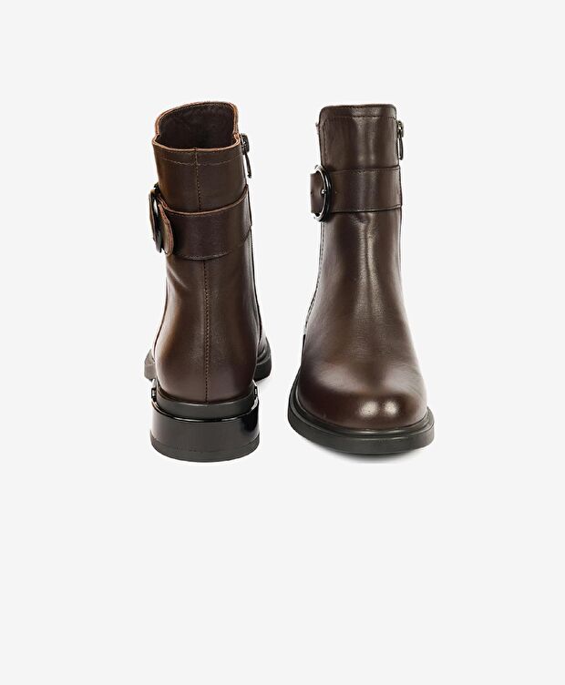 Kadın Kahverengi Hakiki Deri Chelsea Bot - 7