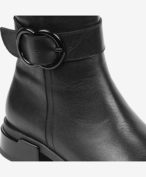 Kadın Siyah Hakiki Deri Chelsea Bot - 5