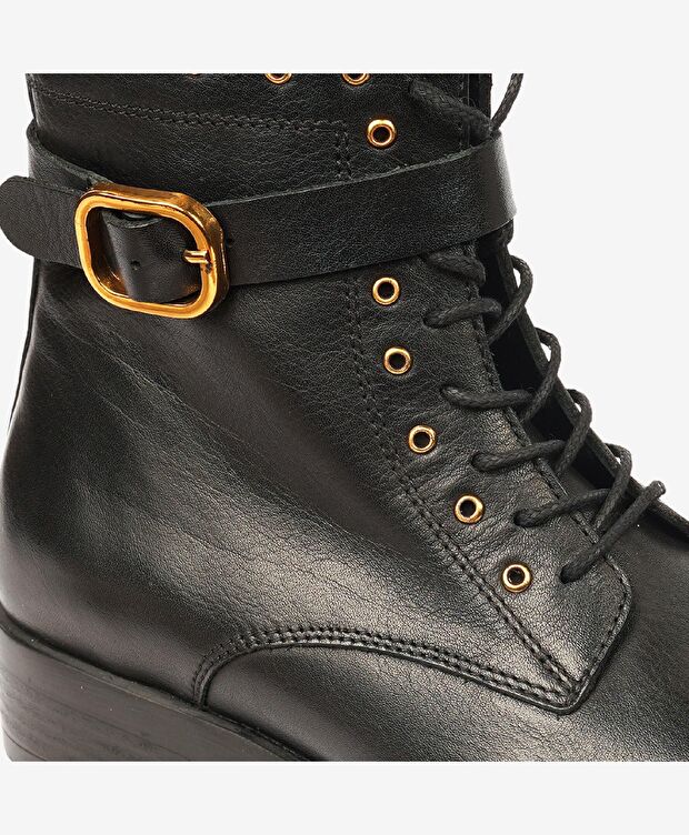 Kadın Siyah Hakiki Deri Chelsea Bot - 4