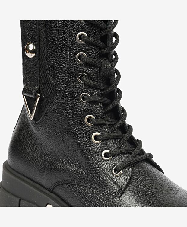 Kadın Siyah Hakiki Deri Termo Light Taban Chelsea Bot - 5