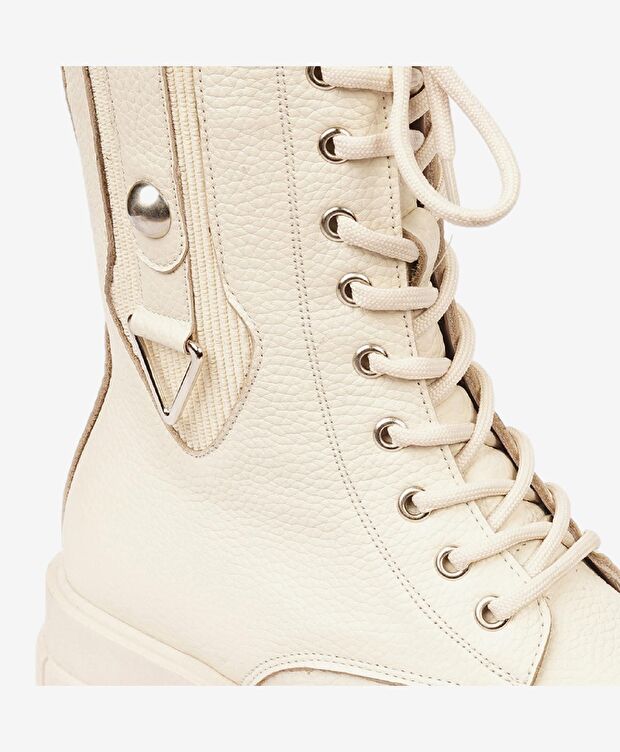 Kadın Bej Hakiki Deri Chelsea Bot - 5