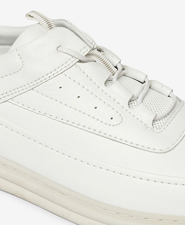 Erkek Beyaz Hakiki Deri Casual Ayakkabı - 5