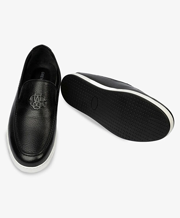 Erkek Siyah Hakiki Deri Loafer Ayakkabı - 6