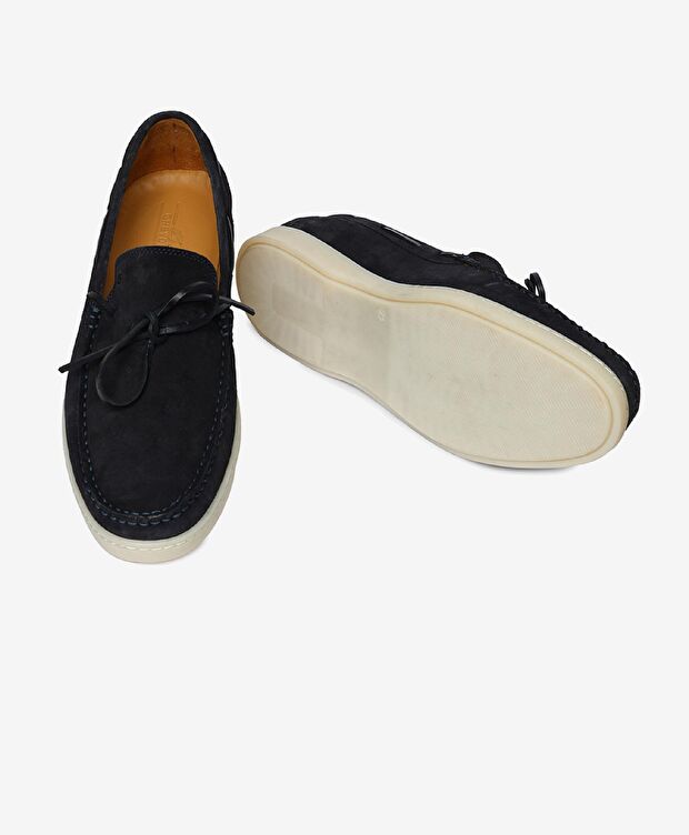 Erkek Lacivert Süet Hakiki Deri Casual Ayakkabı - 6