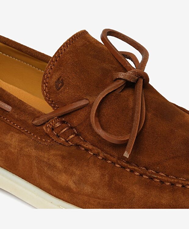 Erkek Taba Süet Hakiki Deri Casual Ayakkabı - 5