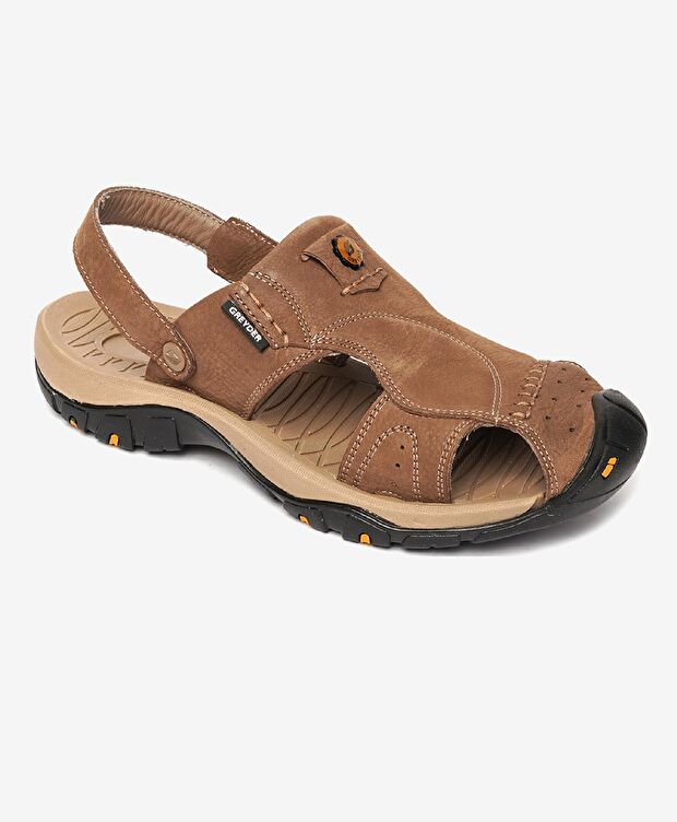 Erkek Kum Hakiki Deri Sandalet - 2