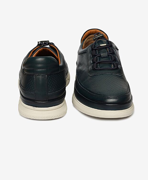 Erkek Lacivert Hakiki Deri Comfort Ayakkabı - 7