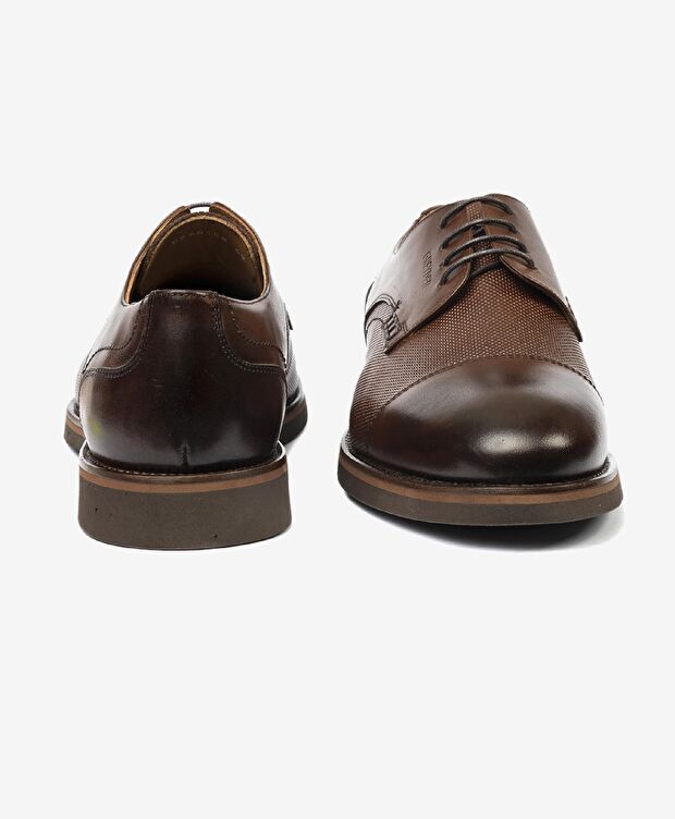 Erkek Kahverengi Hakiki Deri Klasik Ayakkabı - 7