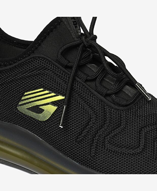 Siyah Yeşil Spor Ayakkabı - 5