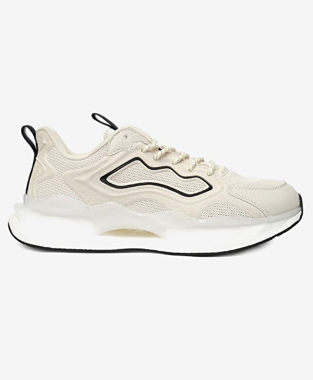 Erkek Kirli Beyaz Siyah Spor Ayakkabı - 1