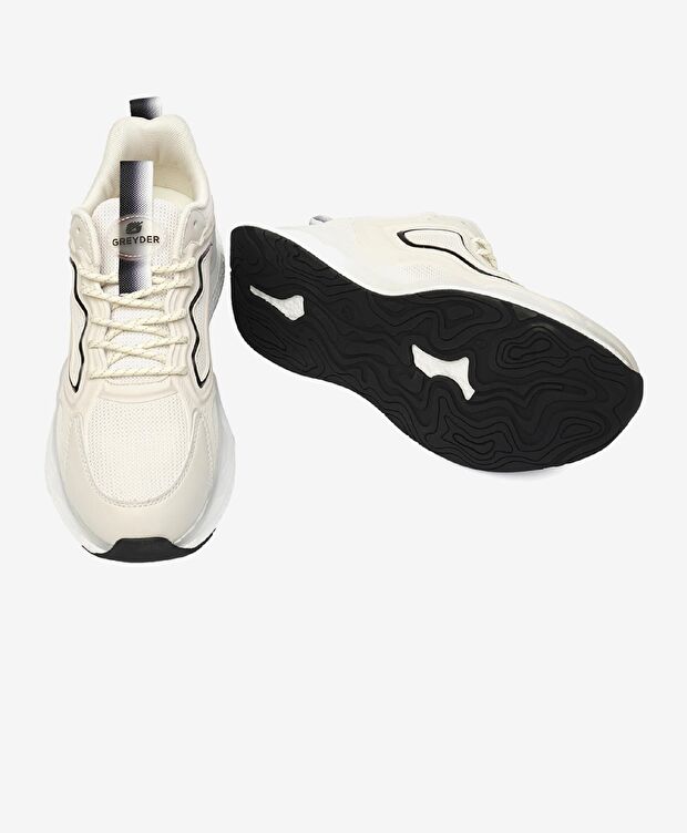 Erkek Kirli Beyaz Siyah Spor Ayakkabı - 6