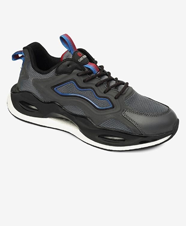 Erkek Koyu Gri Saks Spor Ayakkabı - 2