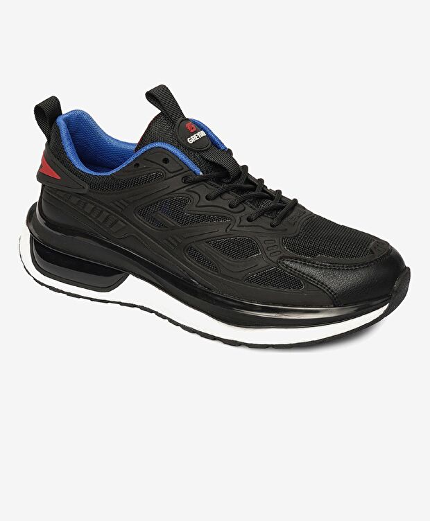 Erkek Siyah Saks Hakiki Deri Spor Ayakkabı - 2