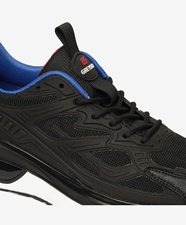 Erkek Siyah Saks Hakiki Deri Spor Ayakkabı - 5