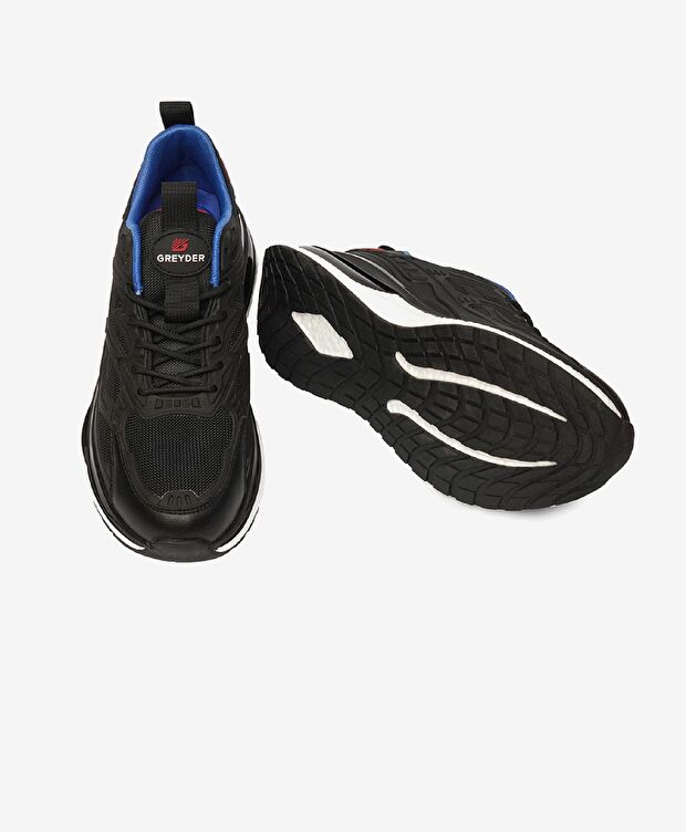 Erkek Siyah Saks Hakiki Deri Spor Ayakkabı - 6