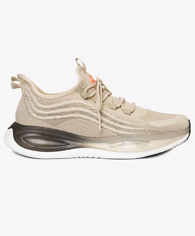 Erkek Bej Turuncu Spor Ayakkabı - 1