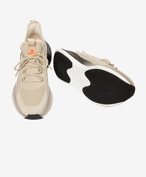 Erkek Bej Turuncu Spor Ayakkabı - 6