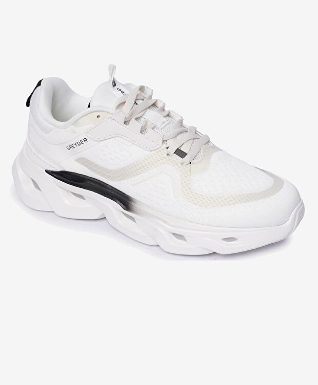 Erkek Beyaz Siyah Spor Ayakkabı - 2