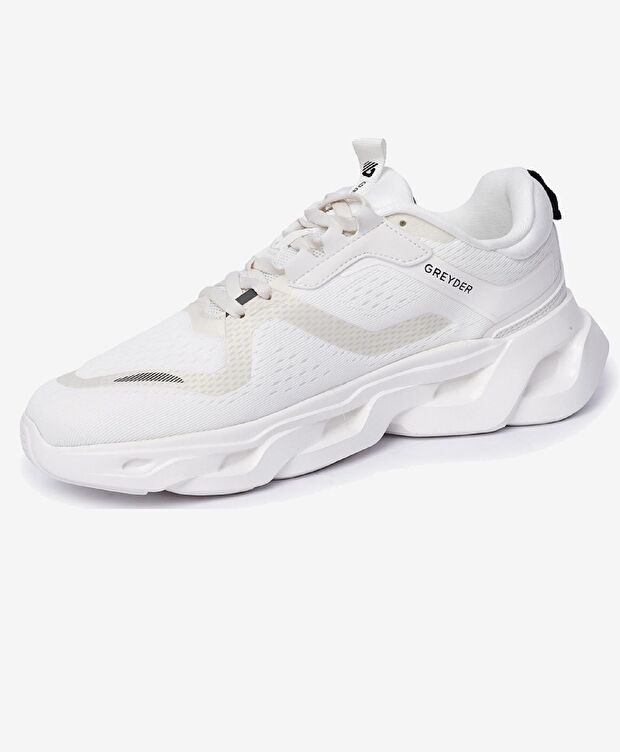 Erkek Beyaz Siyah Spor Ayakkabı - 3