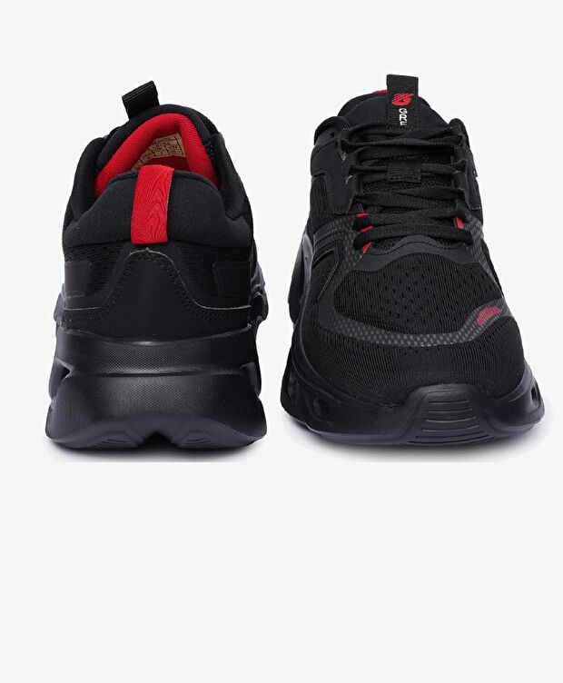 Erkek Siyah Kırmızı Spor Ayakkabı - 7